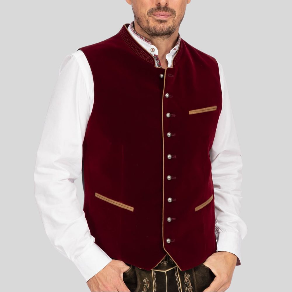 "Authentic Oktoberfest vest for traditional style"