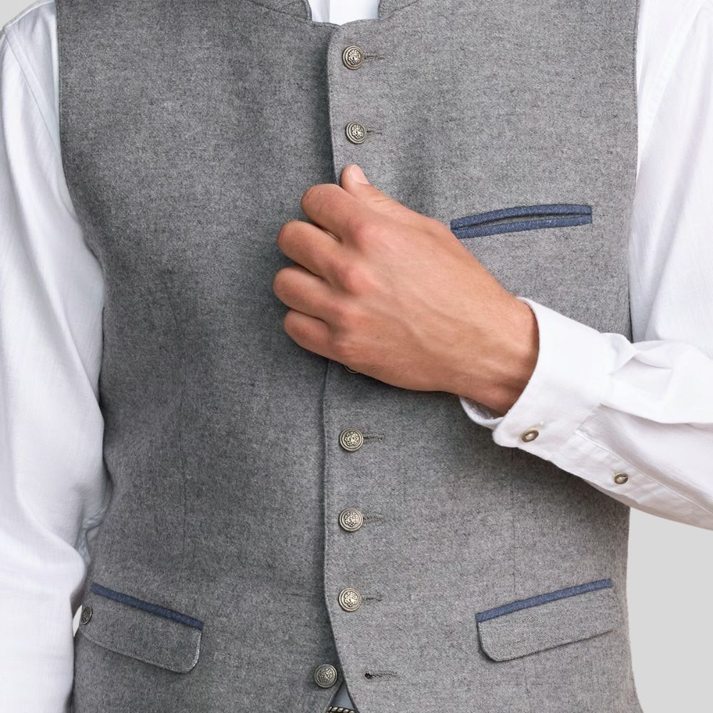 Sleek German Oktoberfest vest for men.