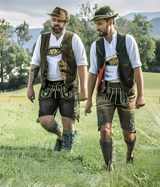Heritage Oktoberfest Vest Grey – Authentic Alpine Design