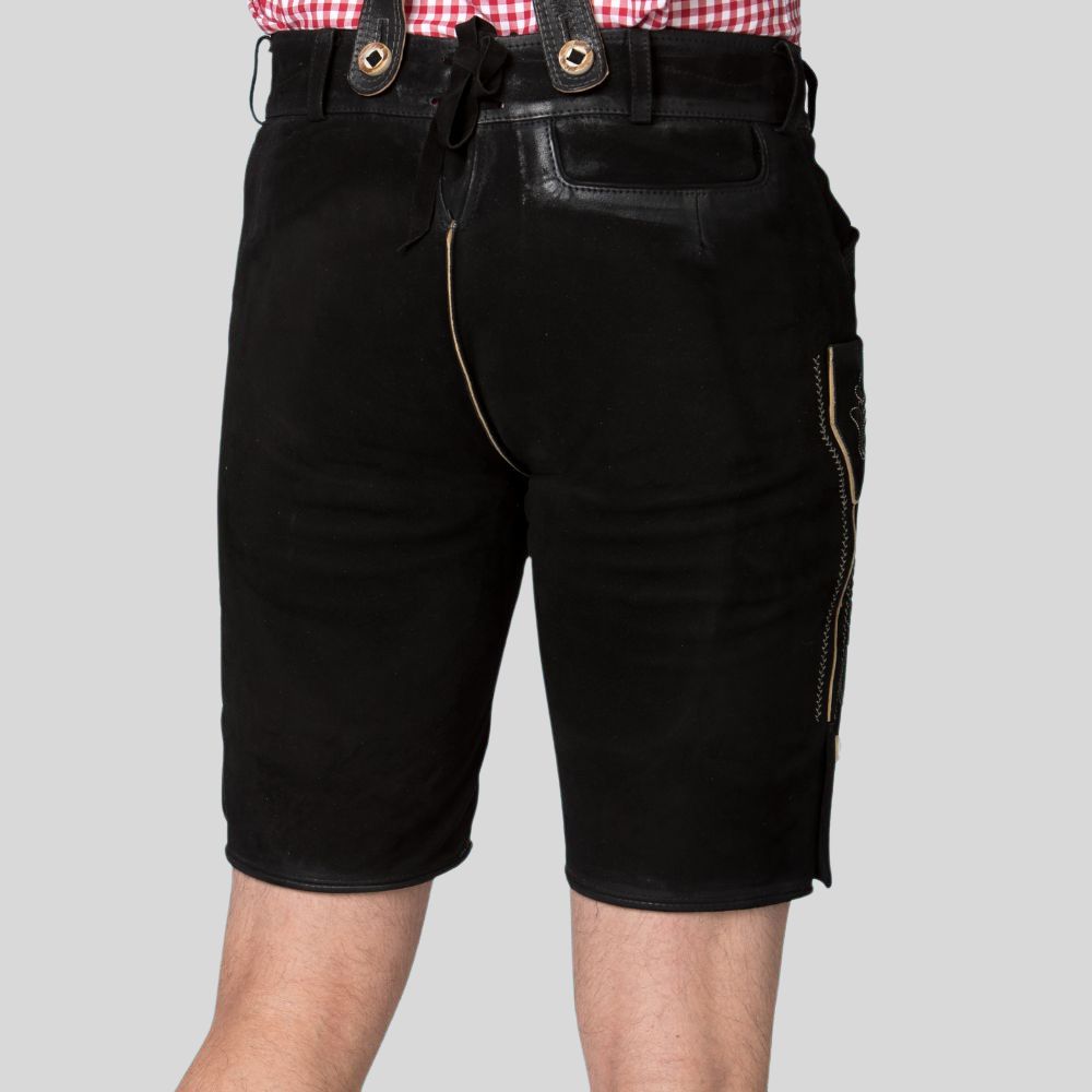 Elevate your Oktoberfest look for less: Affordable luxury men's leather Lederhosen for a memorable celebration.