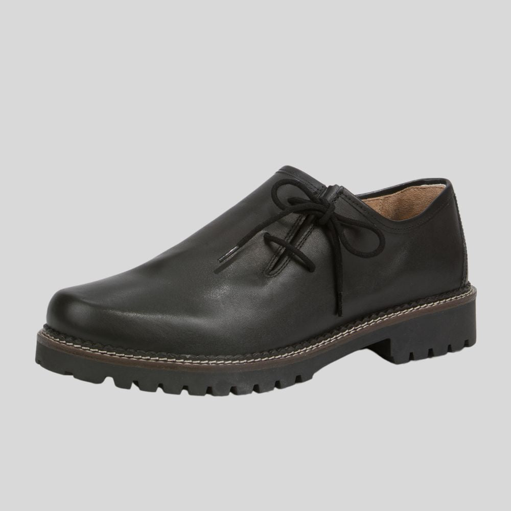 black leather shoes for men Lederhosen