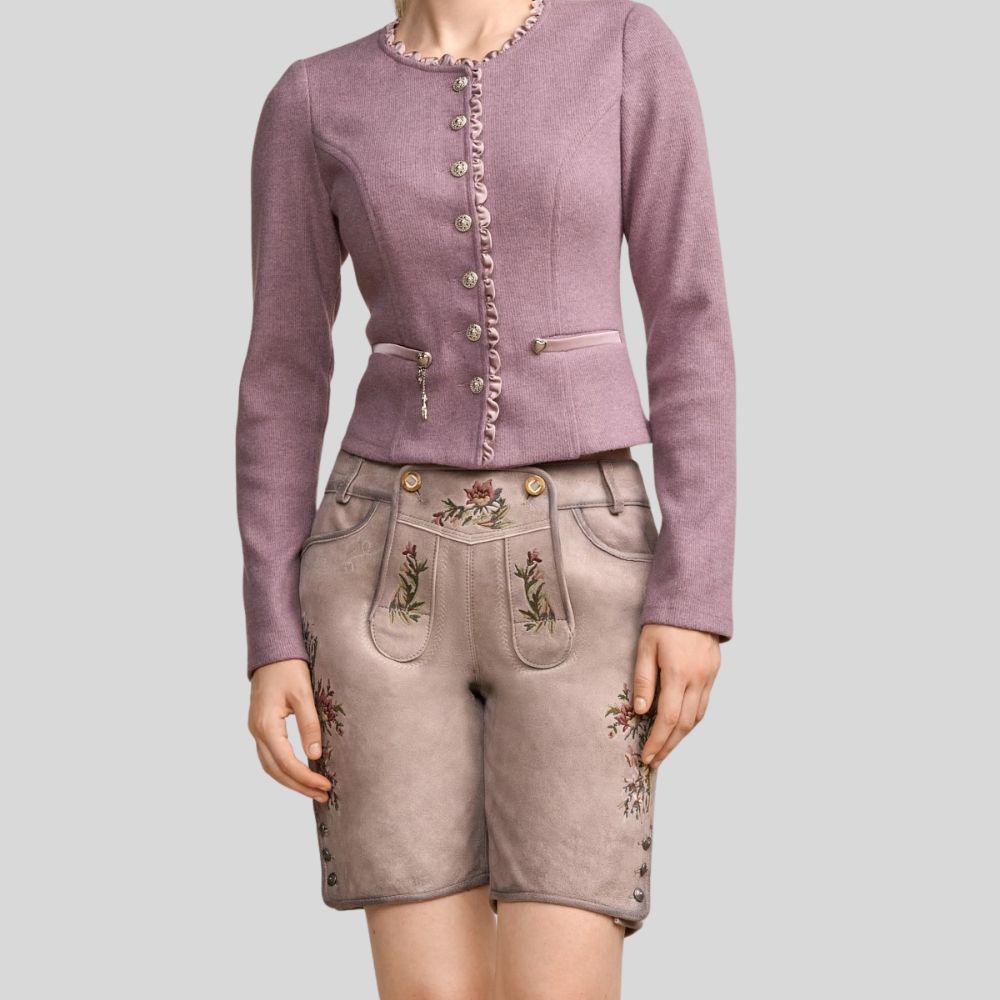 Contemporary women’s Lederhosen for festivals.