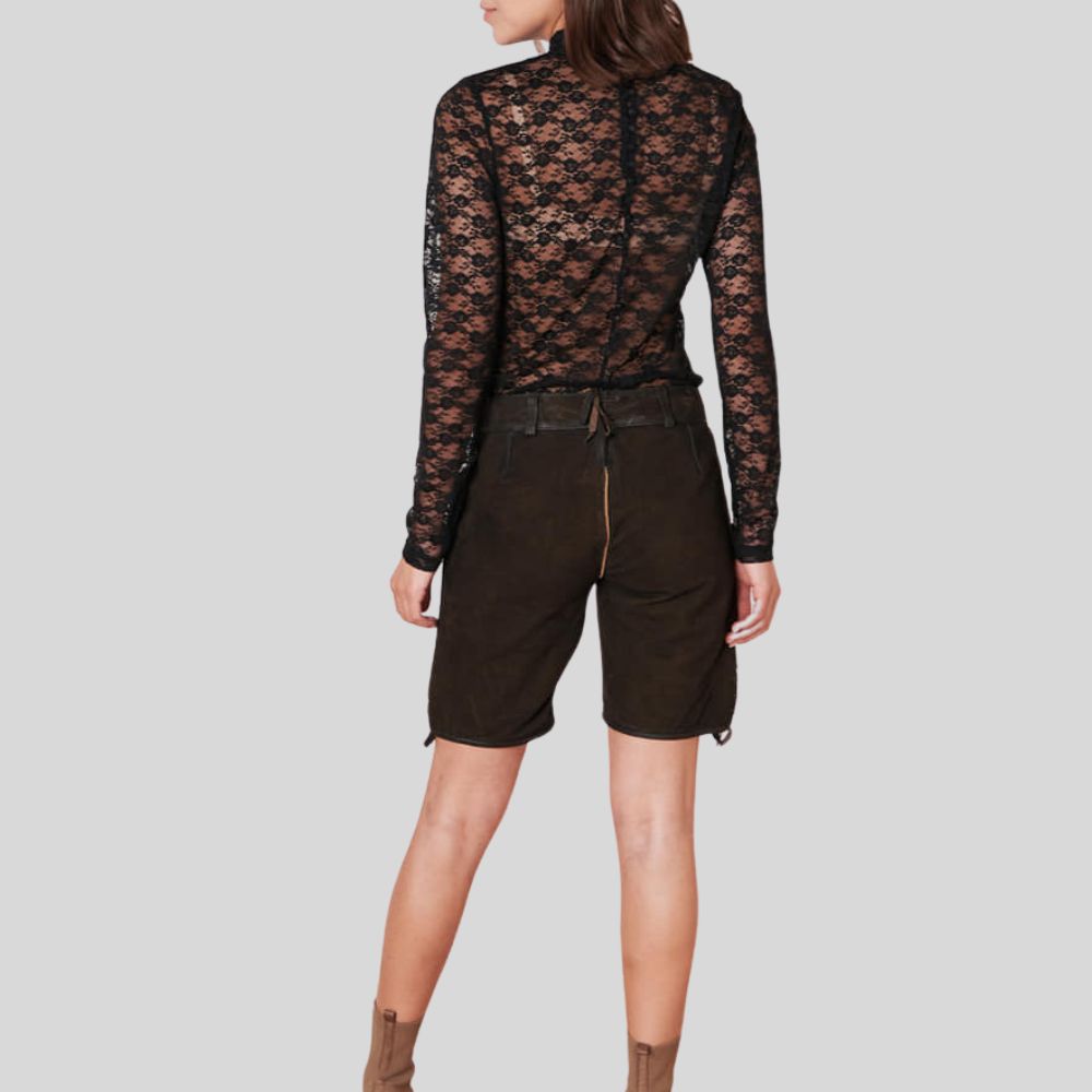Beyond the Gym: Our lederhosen women's transition effortlessly from workouts to weekend fun. 