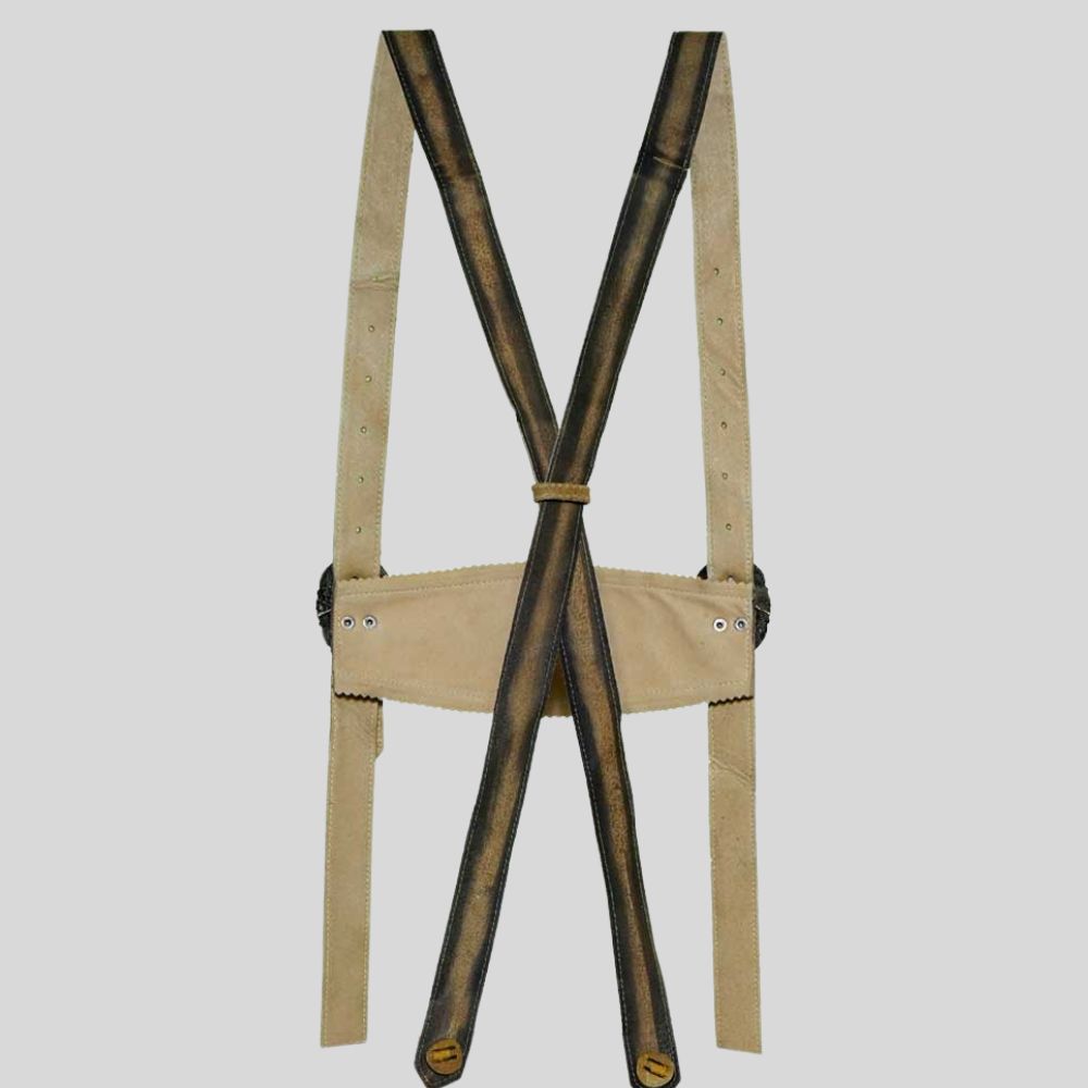 Unleash Your Inner Bavarian: Secure your Lederhosen and add a touch of Bavarian flair with leather suspenders.