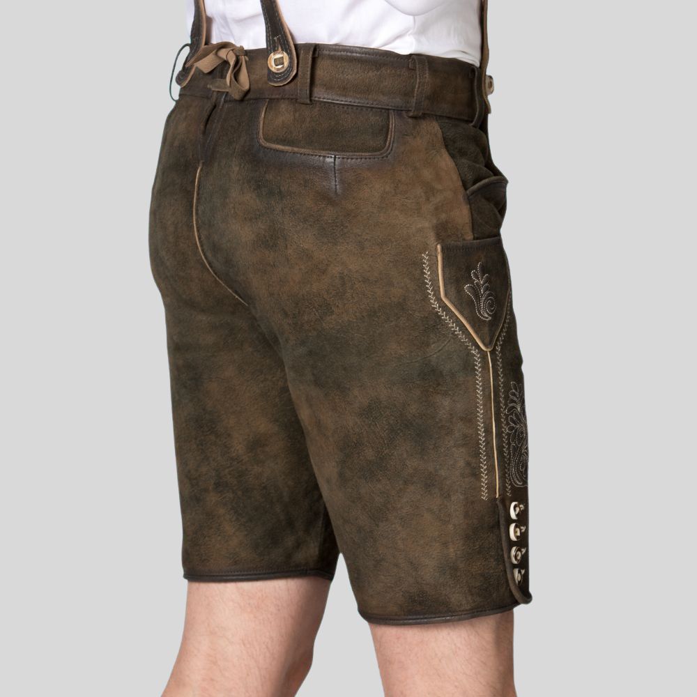 Built to Last, Built to Impress: Invest in a pair of men't goatskin Lederhosen - crafted for generations to come. 