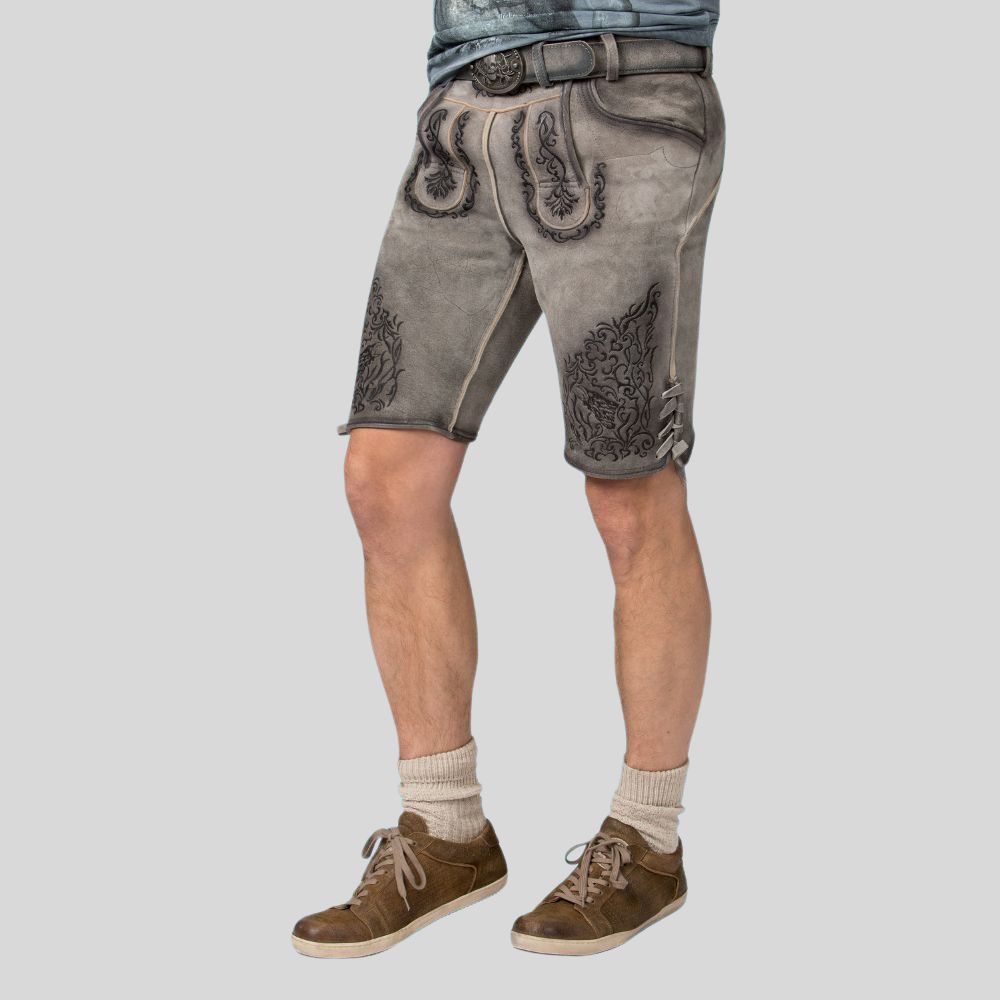 Unleash Your Inner Bavarian: Look and feel your best in luxurious goatskin men's Lederhosen.