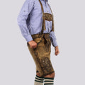 Durable Bavarian Lederhosen for men, perfect for festivals, cultural events, or everyday wear.