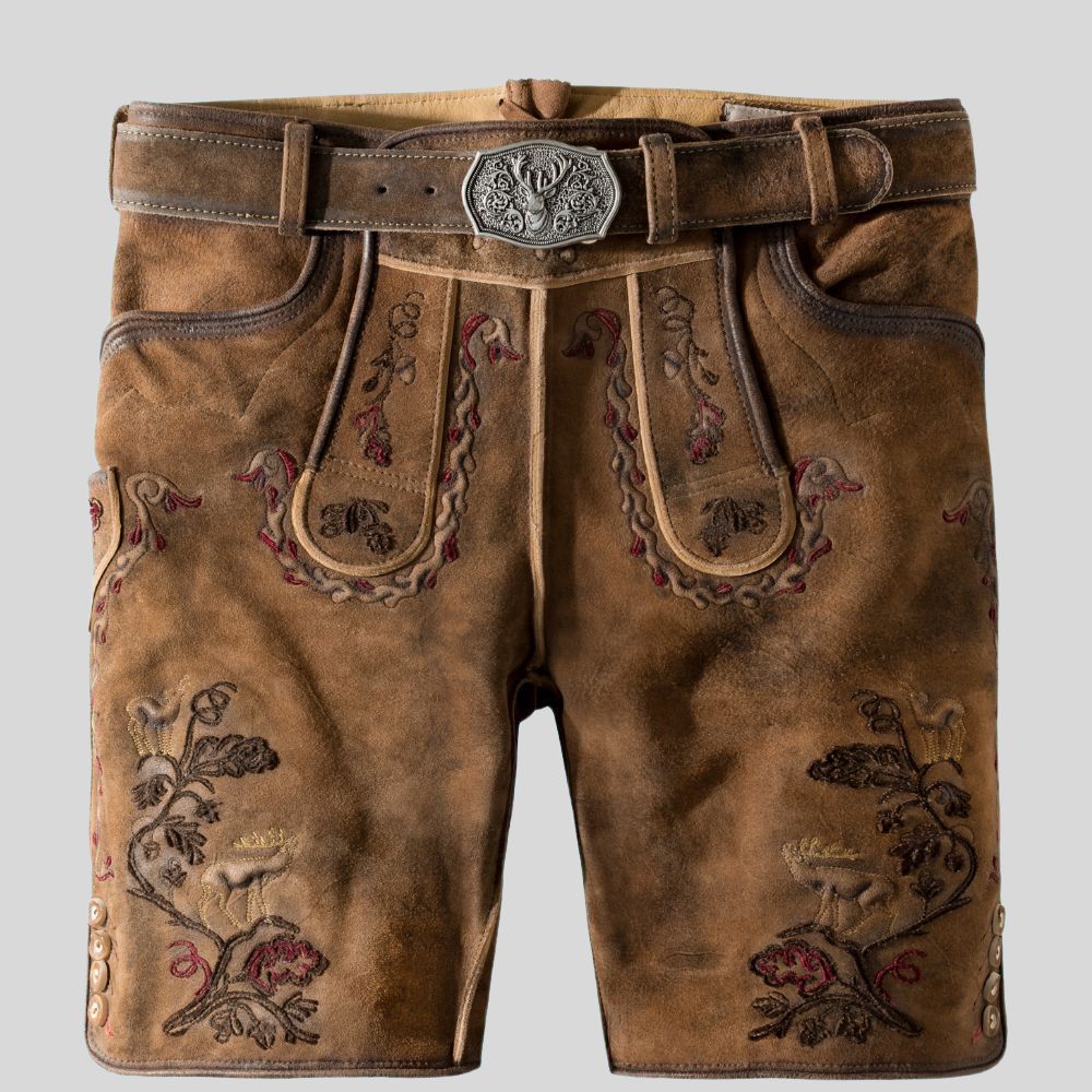 Own Your Oktoberfest Style: Stand out from the crowd with a statement-making pair of men's Lederhosen.