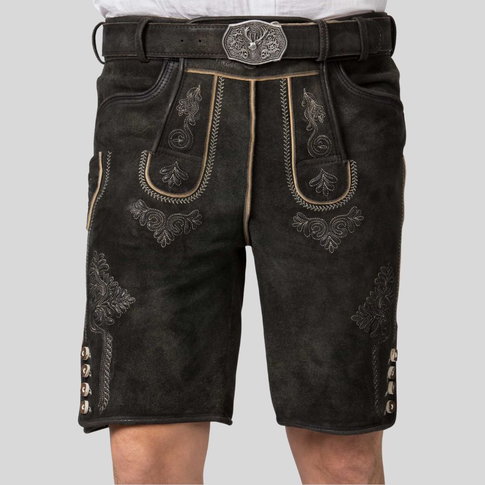 Tailored Bavarian Lederhosen for men.