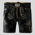 Rustic men’s Lederhosen with a modern fit.


