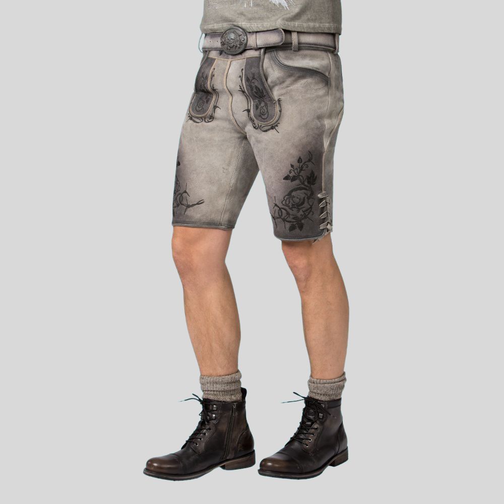 Unleash Your Vintage Spirit: Men's Lederhosen with a cool, retro twist.