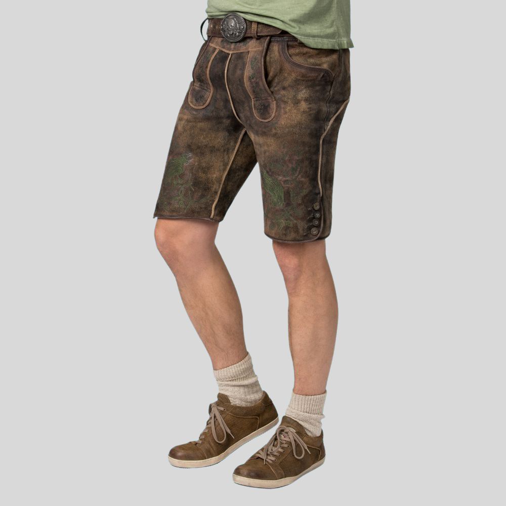 Beyond Oktoberfest: Versatile men's Lederhosen, designed for comfort and style on any adventure.