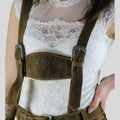 A Modern Take on Tradition: Celebrate German culture in style with a pair of women's Lederhosen.