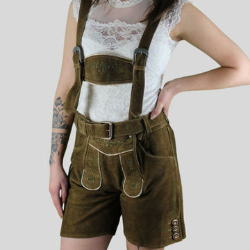 Embrace the Spirit: Celebrate German festivals and events in style with a pair of women's Lederhosen.